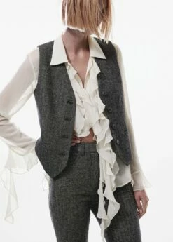 Pantalon Costume évasé Laine -New Trendy Shop 57077760 92 D1