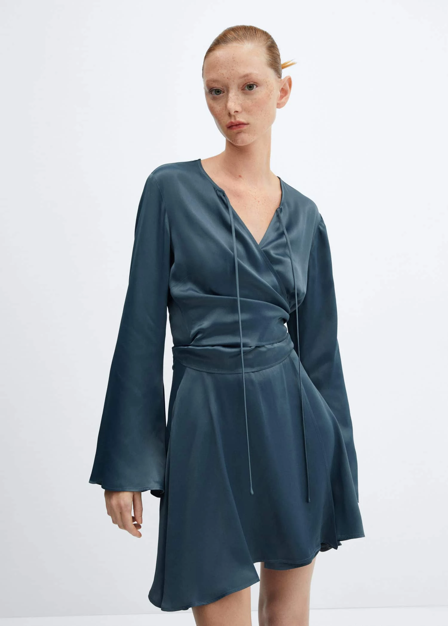 Robe Cache-cœur Satinée 1 Robe Cache-cœur Satinée