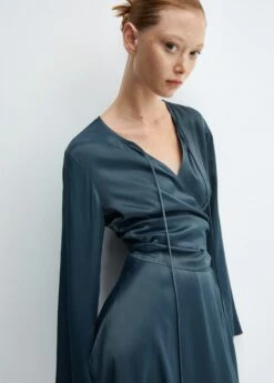 Robe Cache-cœur Satinée 11 Robe Cache-cœur Satinée -New Trendy Shop 57078276 59 D2