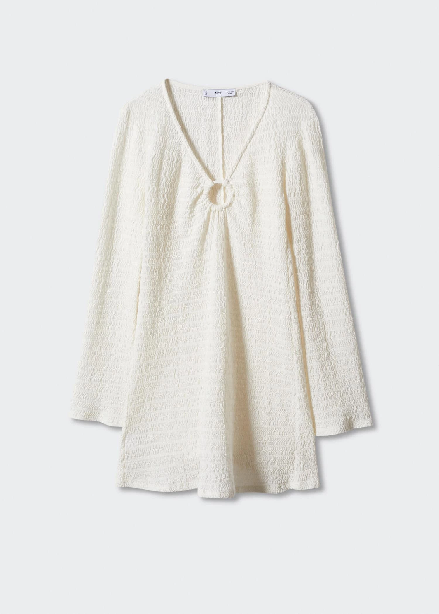 Robe Texturée Détail Anneau 7 Robe Texturée Détail Anneau – Image 7