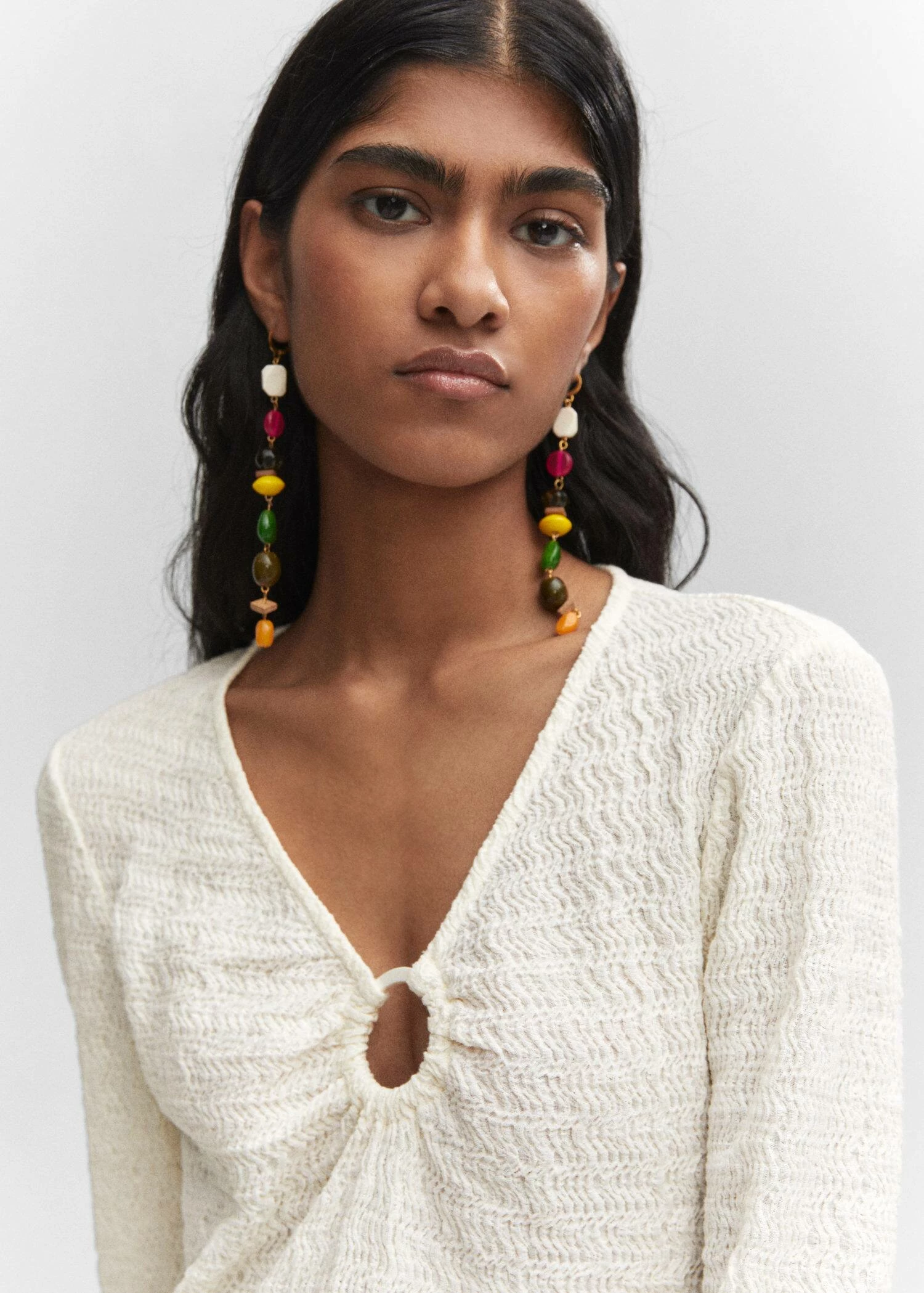 Robe Texturée Détail Anneau 4 Robe Texturée Détail Anneau – Image 4