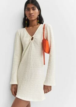 Robe Texturée Détail Anneau 11 Robe Texturée Détail Anneau -New Trendy Shop 57081174 05 D2