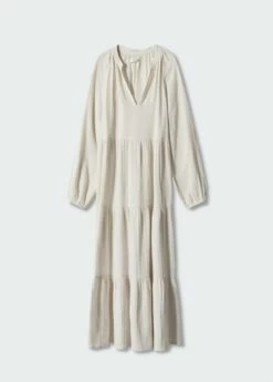 Robe Maxi Coton Col V 13 Robe Maxi Coton Col V -New Trendy Shop 57082878 05 B