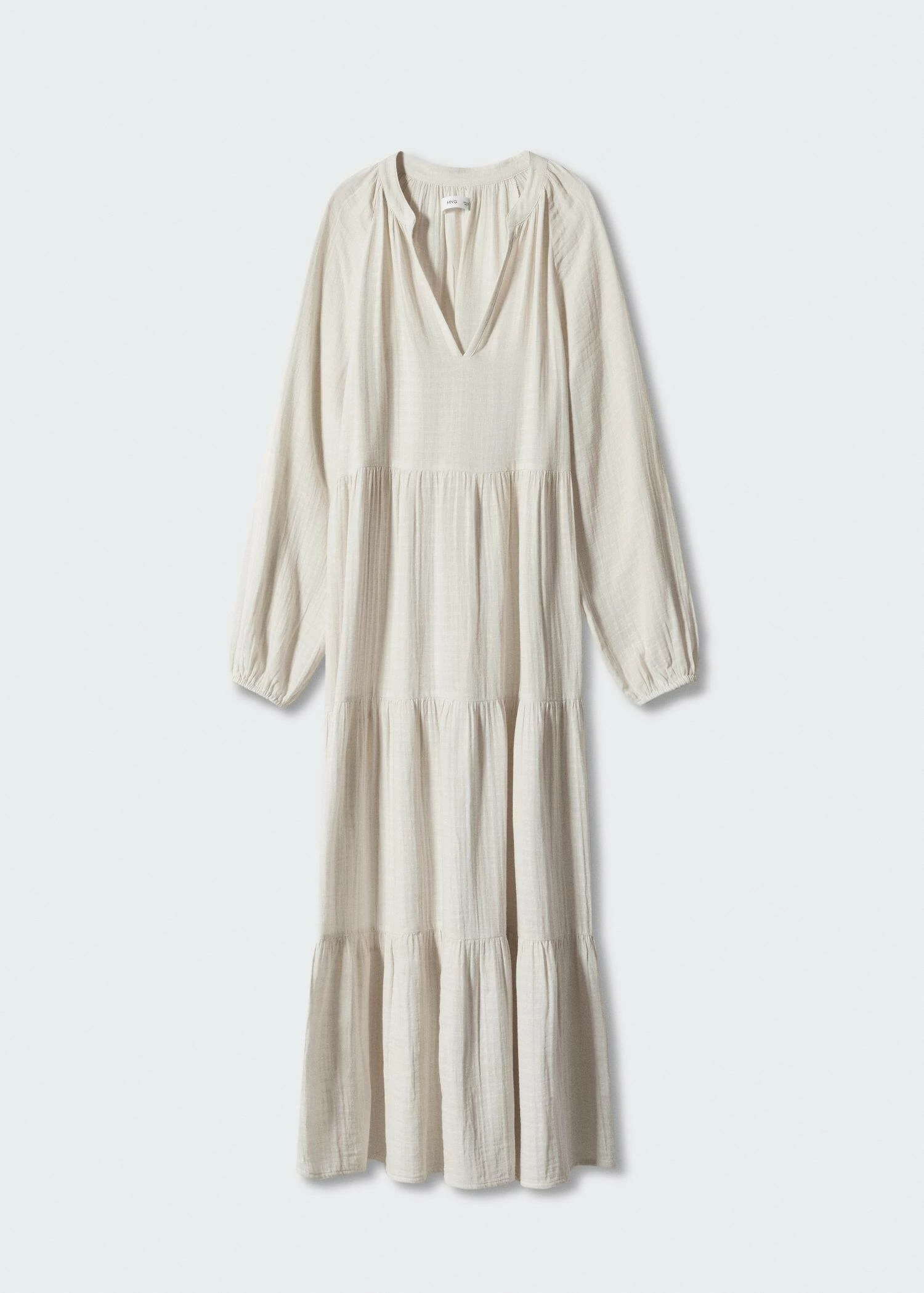 Robe Maxi Coton Col V 7 Robe Maxi Coton Col V – Image 7