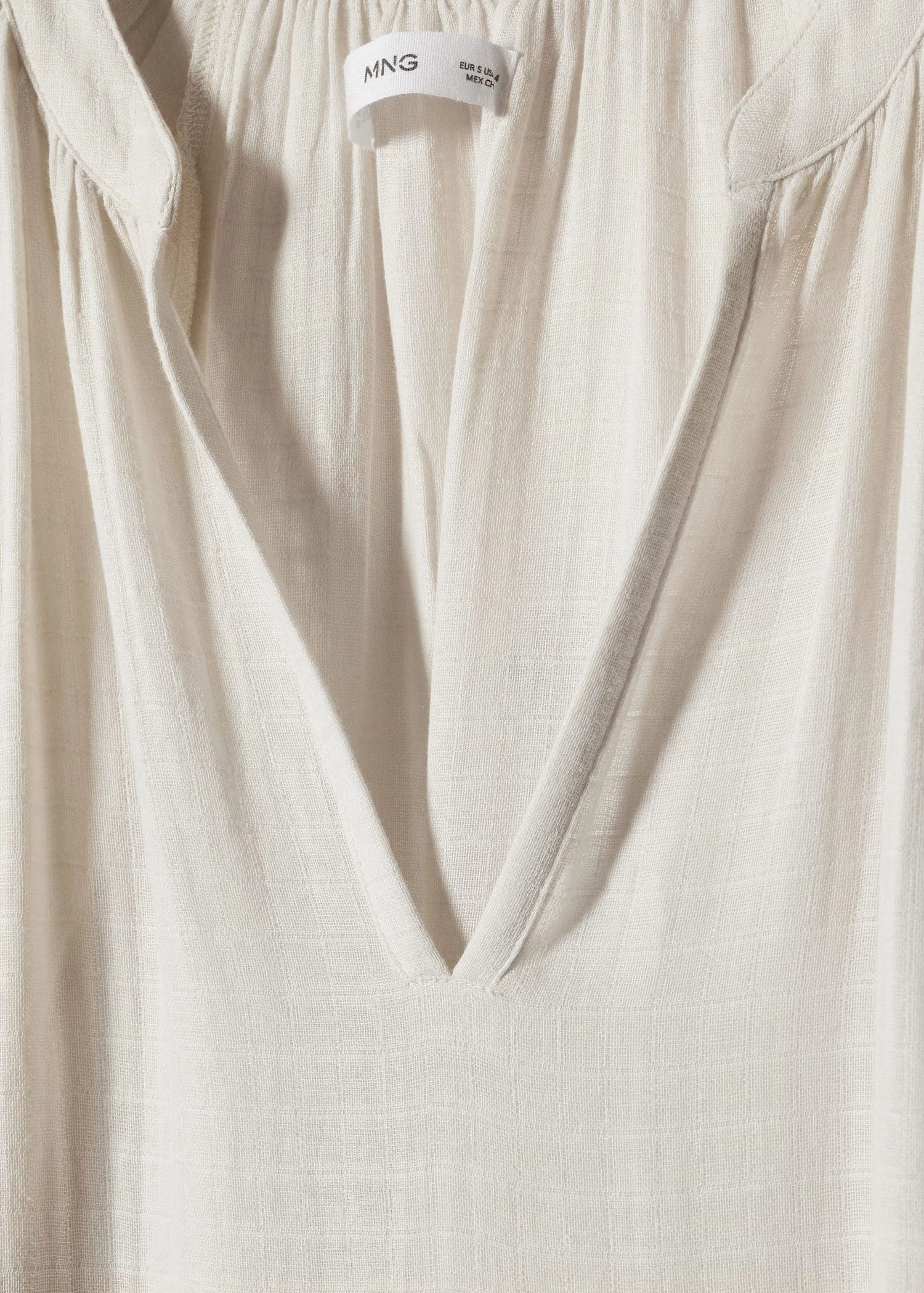 Robe Maxi Coton Col V 6 Robe Maxi Coton Col V – Image 6