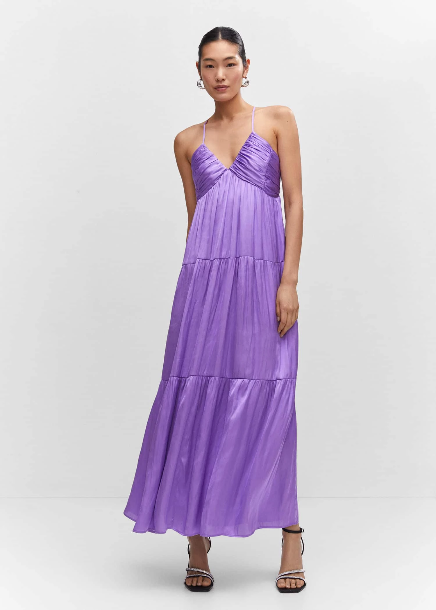 Robe Satinée Froncée 8 Robe Satinée Froncée – Image 8