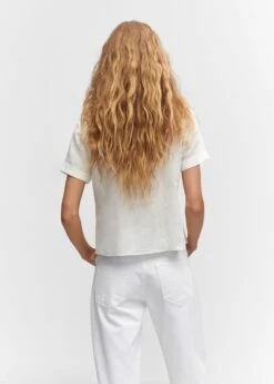 Chemise Lin Plissée -New Trendy Shop 57082896 02 R