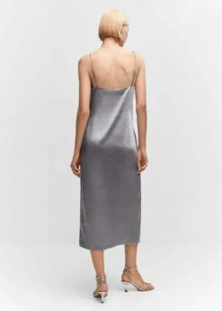 Robe Satinée Ouverture -New Trendy Shop 57083800 PL R