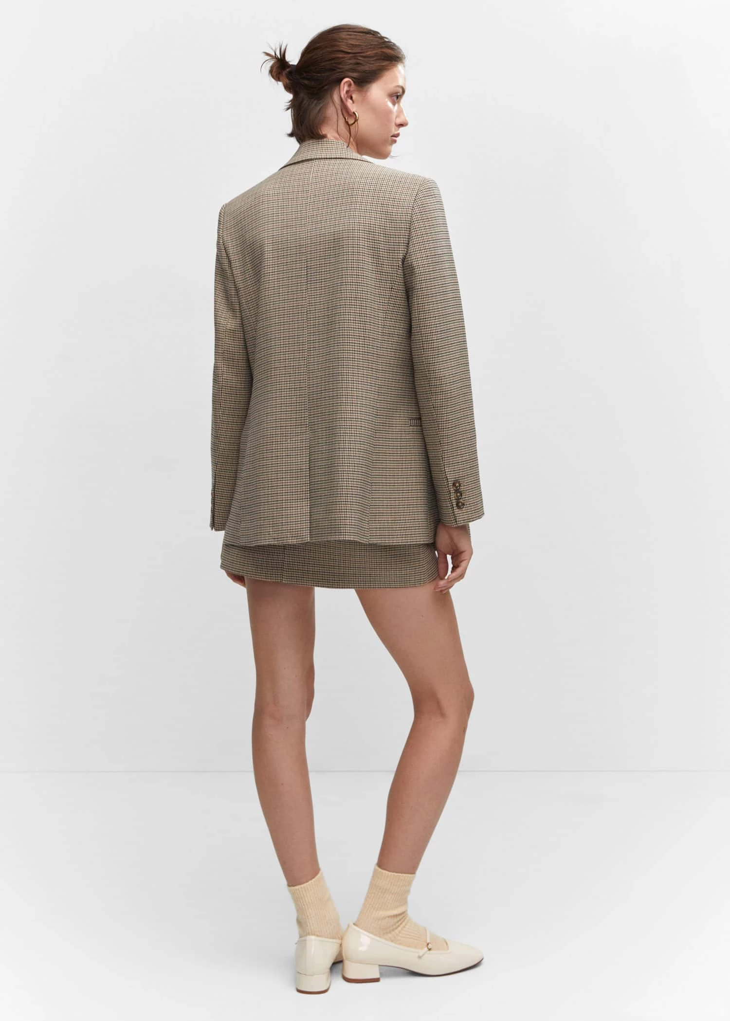 Minijupe Pied-de-poule Ceinture 3 Minijupe Pied-de-poule Ceinture – Image 3