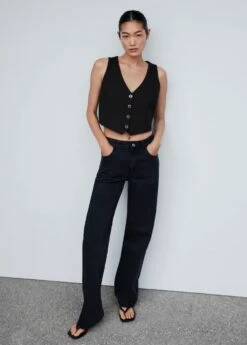 Gilet Crop Boutons 20 Gilet Crop Boutons -New Trendy Shop 57083808 99 D2