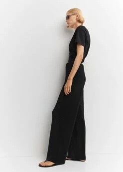 Pantalon Droit Plissé -New Trendy Shop 57083811 99 D2