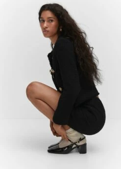 Veste En Tweed à Poches -New Trendy Shop 57083817 99 D2