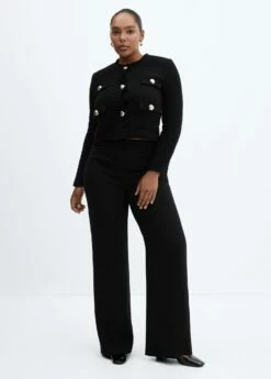 Veste En Tweed à Poches -New Trendy Shop 57083817 99 D3