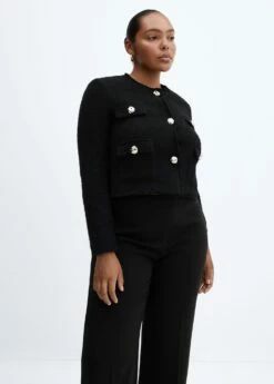 Veste En Tweed à Poches -New Trendy Shop 57083817 99 D5