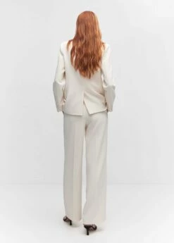 Veste Structurée Col Smoking Contrasté -New Trendy Shop 57083819 01 R