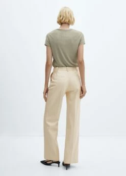 Pantalon Wideleg Similicuir -New Trendy Shop 57084405 05 R