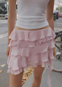 Jupe Gaze Volants -New Trendy Shop 57084433 83 D7