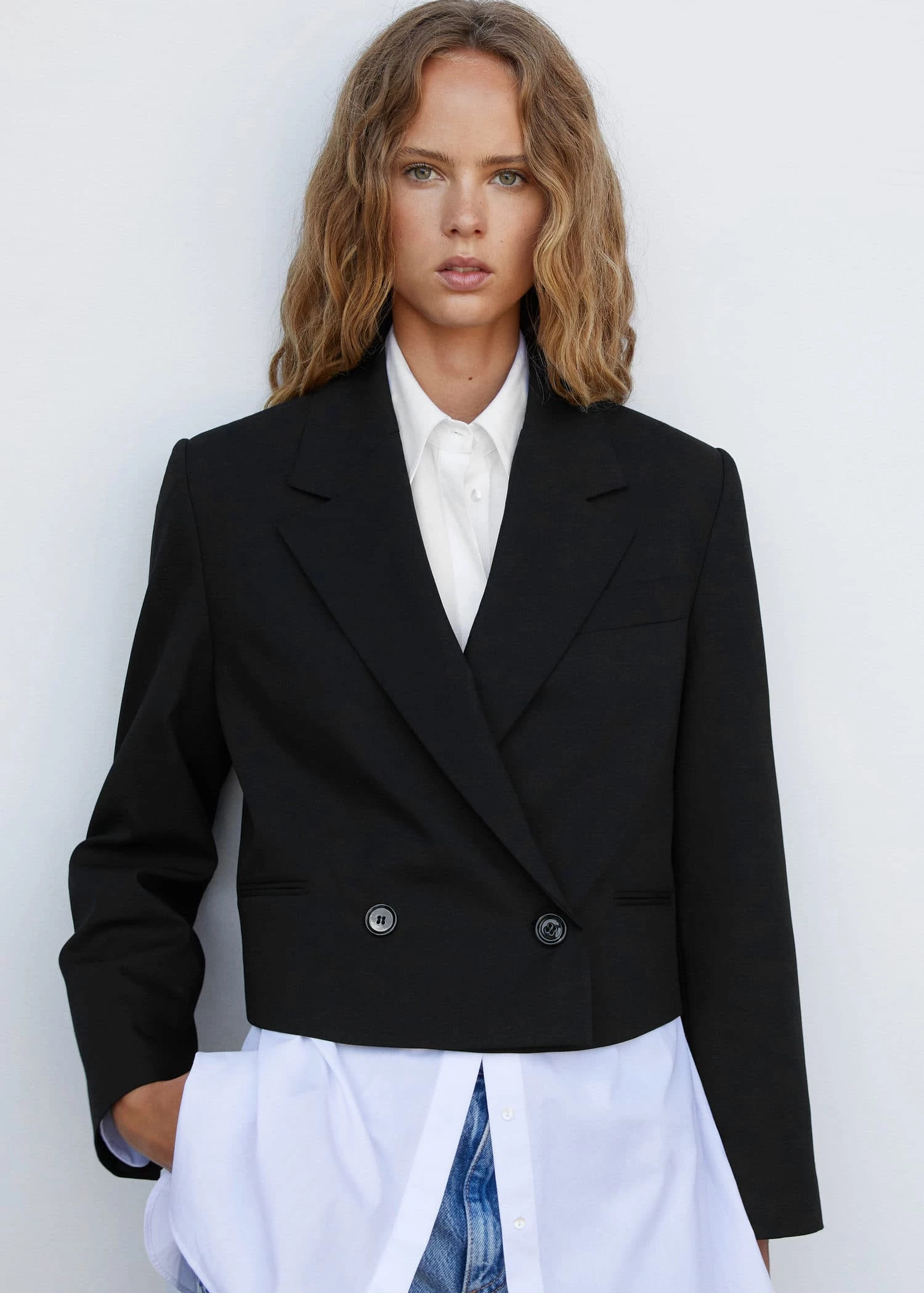 Veste Courte Double Boutonnage 6 Veste Courte Double Boutonnage – Image 6