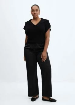 Pantalon Satiné Taille élastique -New Trendy Shop 57085148 99 D3