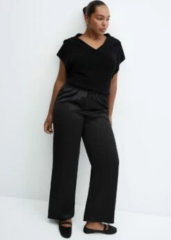 Pantalon Satiné Taille élastique -New Trendy Shop 57085148 99 D4