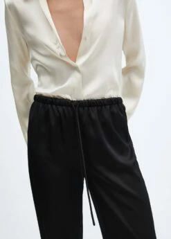 Pantalon Satiné Taille élastique -New Trendy Shop 57085148 99 D6