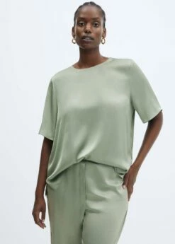 Blouse Satinée -New Trendy Shop 57085976 40 D5