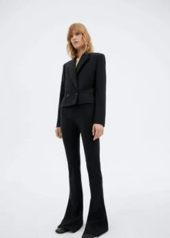 Pantalon évasé Laine