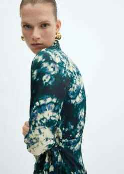 Robe Tie And Dye Détail Nœud -New Trendy Shop 57086024 43 D6