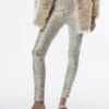 Pantalon élastique Sequins