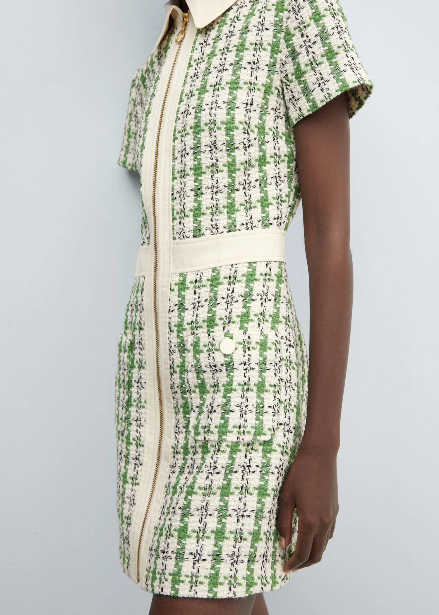 Robe Tweed Fermeture Éclair 6 Robe Tweed Fermeture Éclair – Image 6