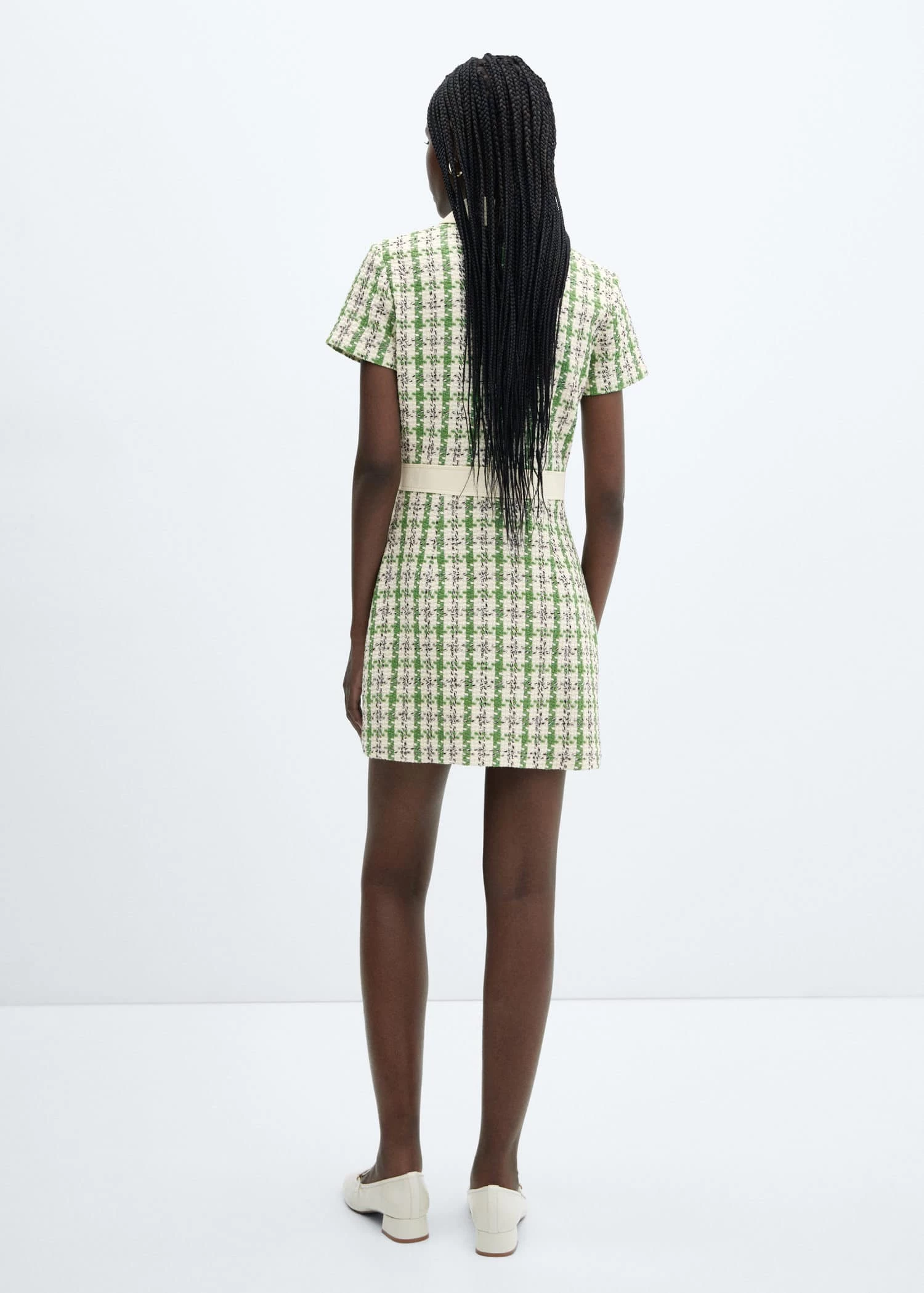 Robe Tweed Fermeture Éclair 3 Robe Tweed Fermeture Éclair – Image 3