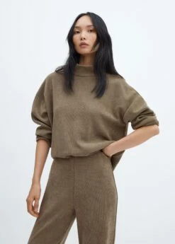 Pantalon Droit Maille -New Trendy Shop 57087741 95 D1