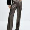 Pantalon Effet Métallisé