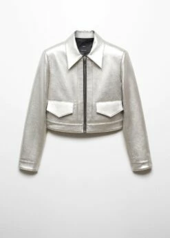 Veste Crop Foil -New Trendy Shop 57089087 PL B