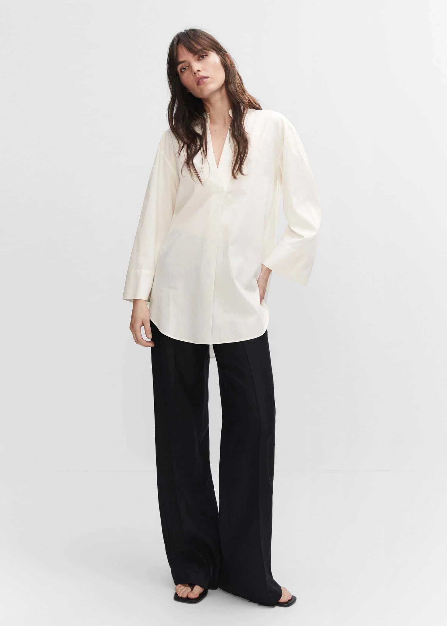 Blouse Oversize Col V 9 Blouse Oversize Col V – Image 9