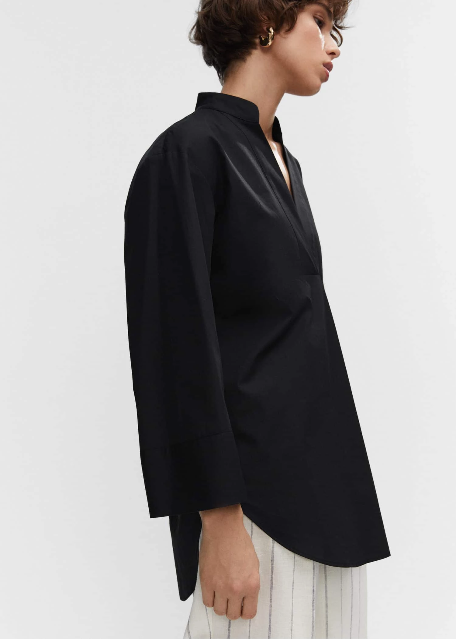 Blouse Oversize Col V 4 Blouse Oversize Col V – Image 4