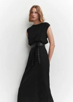 Robe Détails Plissés -New Trendy Shop 57090762 99 D2