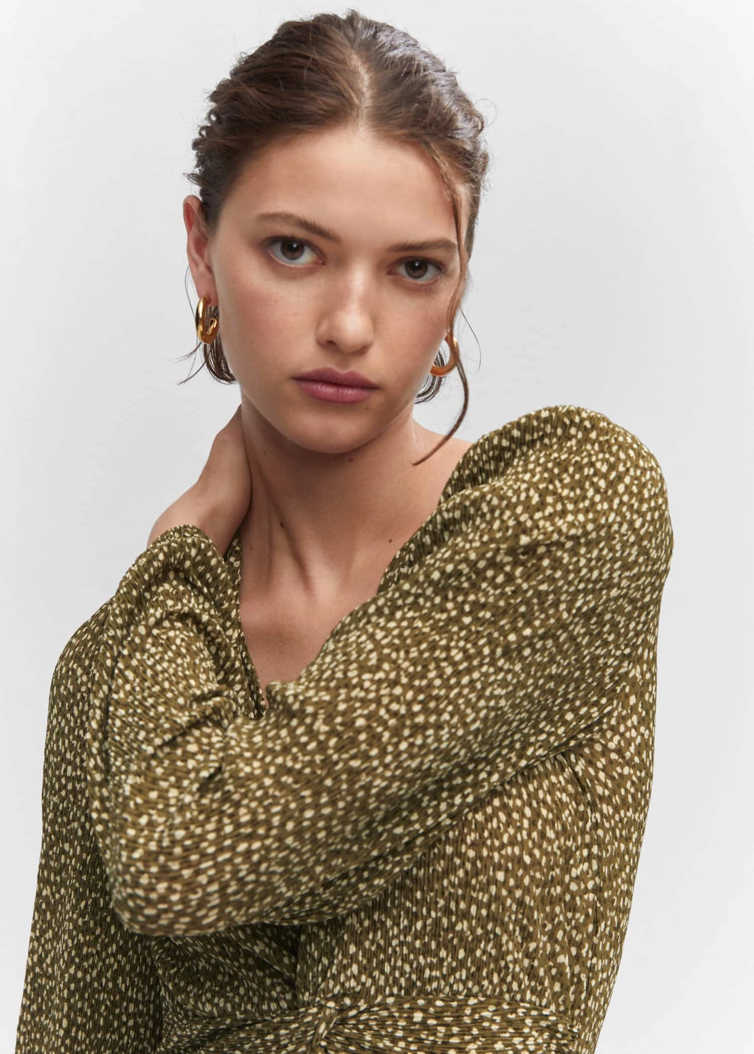 Robe Courte Imprimée Nœud 4 Robe Courte Imprimée Nœud – Image 4