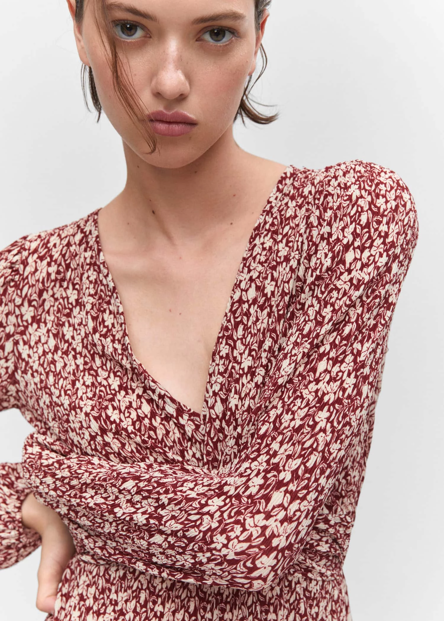 Robe Courte Imprimée Nœud 10 Robe Courte Imprimée Nœud – Image 10