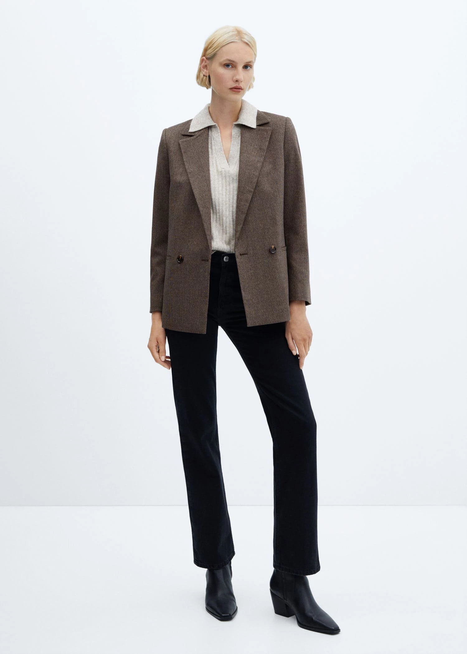 Veste Croisée Bouton 12 Veste Croisée Bouton – Image 12