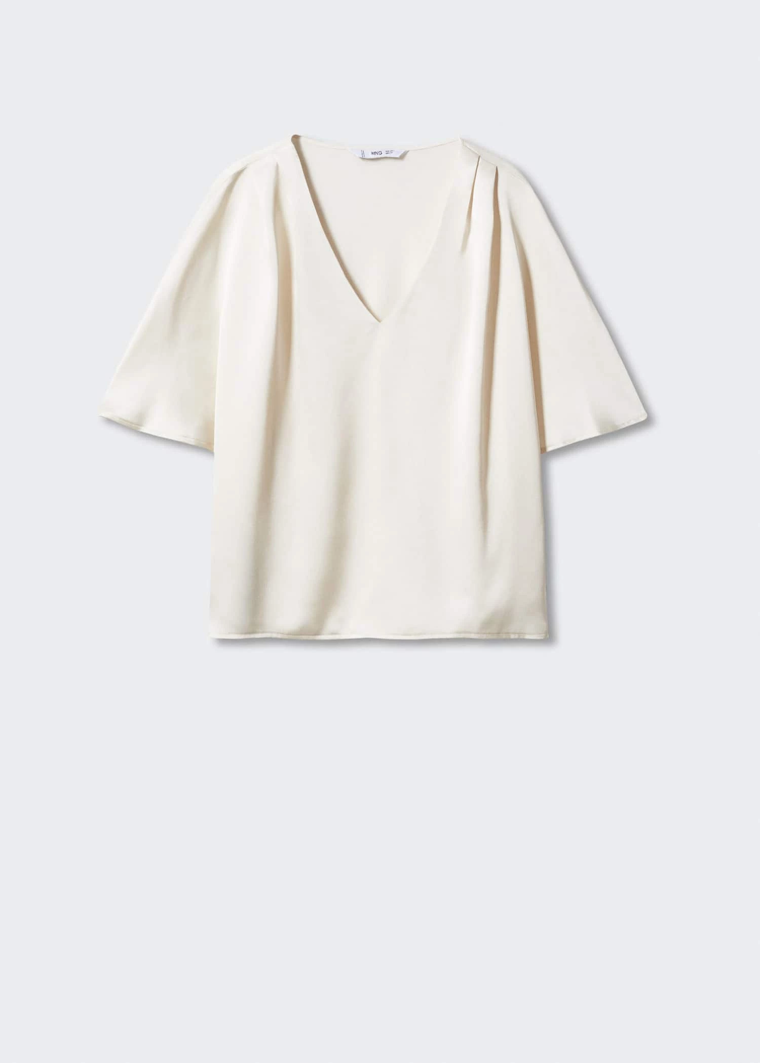 Blouse Satinée Manches Courtes 10 Blouse Satinée Manches Courtes – Image 10