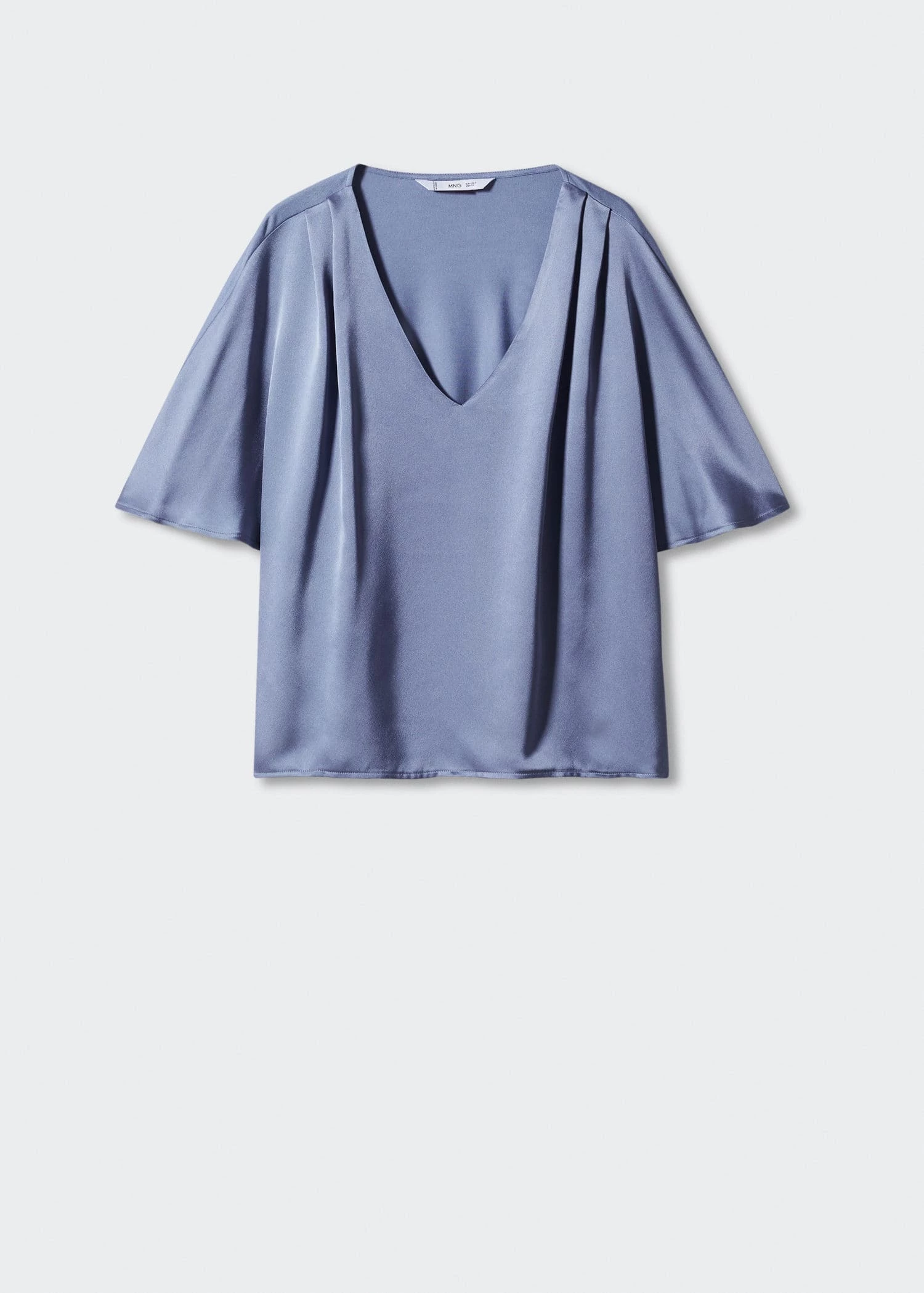 Blouse Satinée Manches Courtes 16 Blouse Satinée Manches Courtes – Image 16