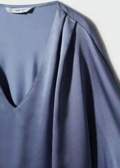 Blouse Satinée Manches Courtes 30 Blouse Satinée Manches Courtes -New Trendy Shop 57093811 50 D8