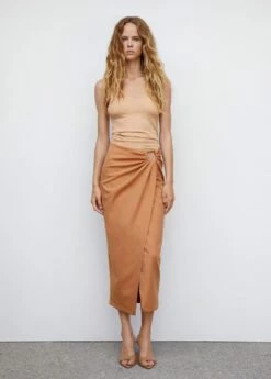 Jupe Croisée Détails Froncés -New Trendy Shop 57093816 80 99999999 01