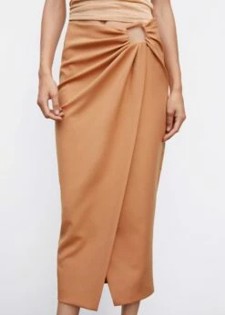 Jupe Croisée Détails Froncés -New Trendy Shop 57093816 80 D6