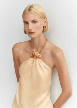 Top Détail Fleurs Métalliques -New Trendy Shop 57093820 05 D2