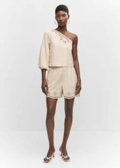 Top Asymétrique Broderies Ajourées -New Trendy Shop 57094010 05 99999999 01