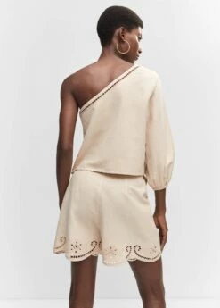 Top Asymétrique Broderies Ajourées -New Trendy Shop 57094010 05 R