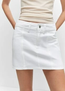 Minijupe En Jean Coutures