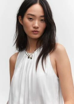 Top Satiné Détail Pinces -New Trendy Shop 57095137 05 D1